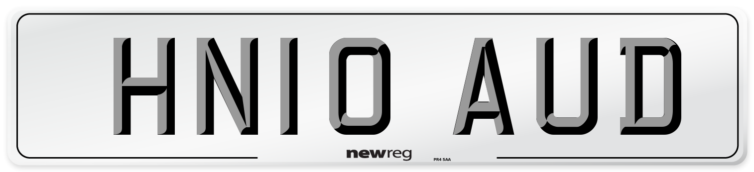 HN10 AUD Number Plate from New Reg
